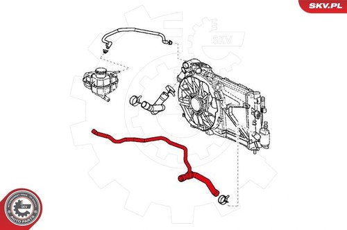 Tubo radiatore opel - radiatore, astra