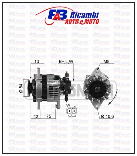 Alternatore opel astra 7 - alternatore, 1.7