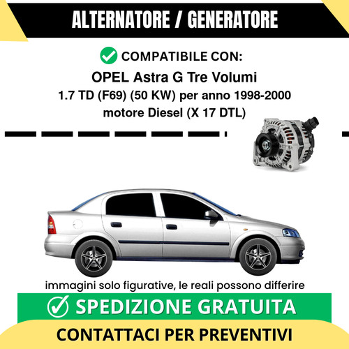 Alternatore opel astra - alternatore, g