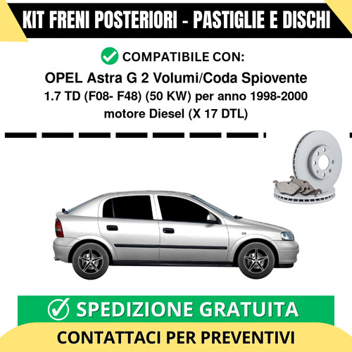 Kit freni posteriori - posteriori, per