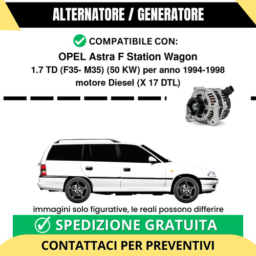 Alternatore opel astra - opel, f
